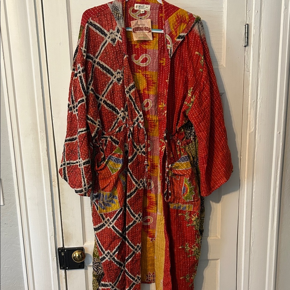 Kantha Bae hooded kimono